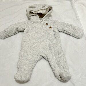 3 months Sherpa lined bunting suit